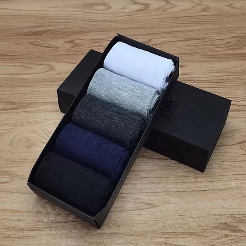 Elegante Argyle-Muster Herrensocken 5er-Pack 4