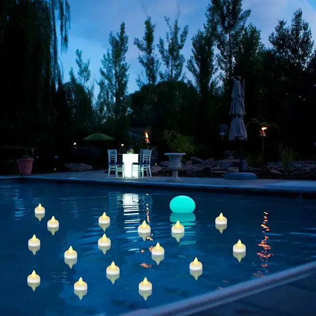 schwimmende LED-Kerze 4