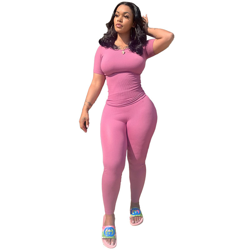 Damen Loungewear Set aus Rippstrick 2