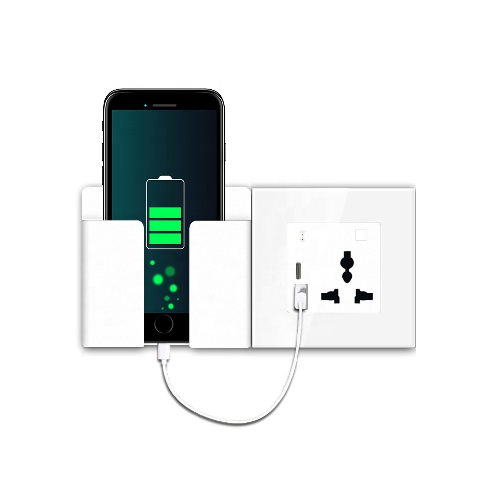 Smart-Steckdose mit USB-C und Ablage 4