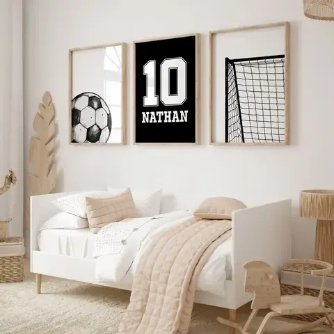 Personalisiertes Fußball-Wandposter