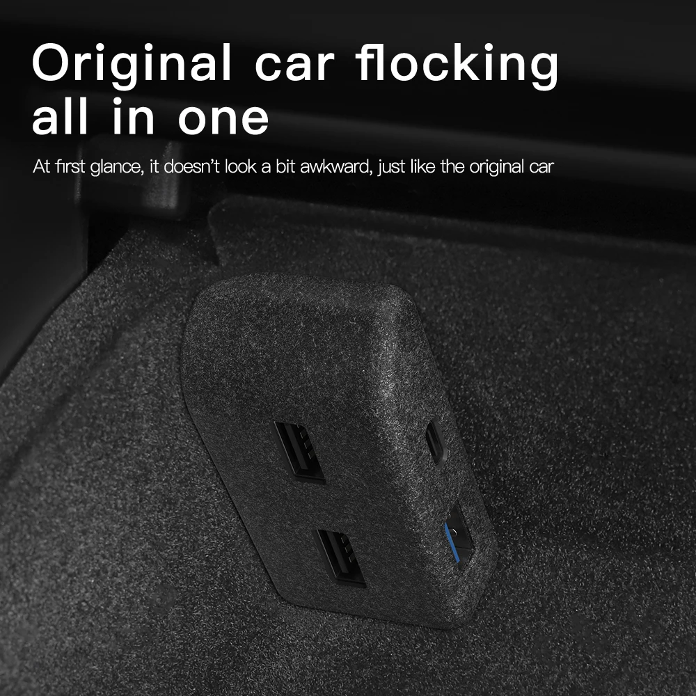 Tesla Model 3Y Handschuhfach-USB-Hub mit Schnellladung 4