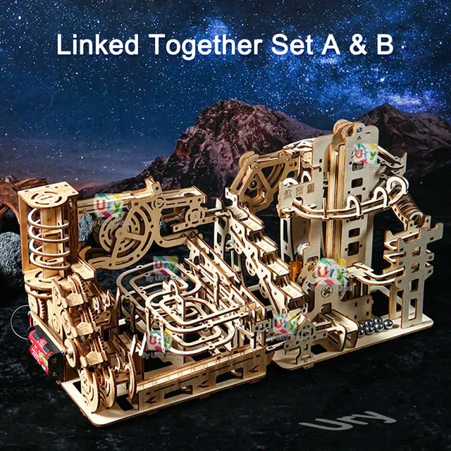 3D-Holzpuzzle Murmelbahn 4