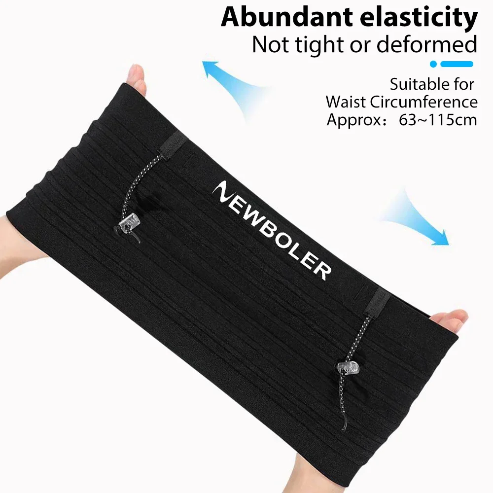 Elastische Sport-Hüfttasche mit Nummerngürtel 3