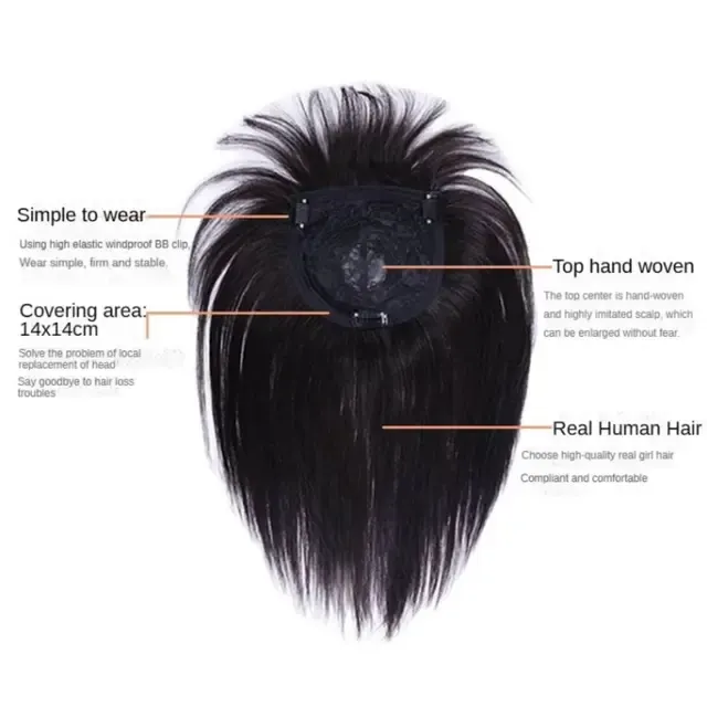 Clip-in-Haarteil mit Pony 2