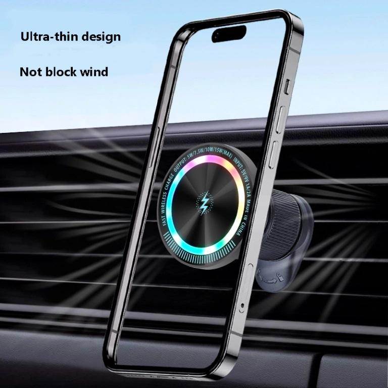 15W Magnet-Kfz-Ladegerät mit RGB-Handyhalterung 3