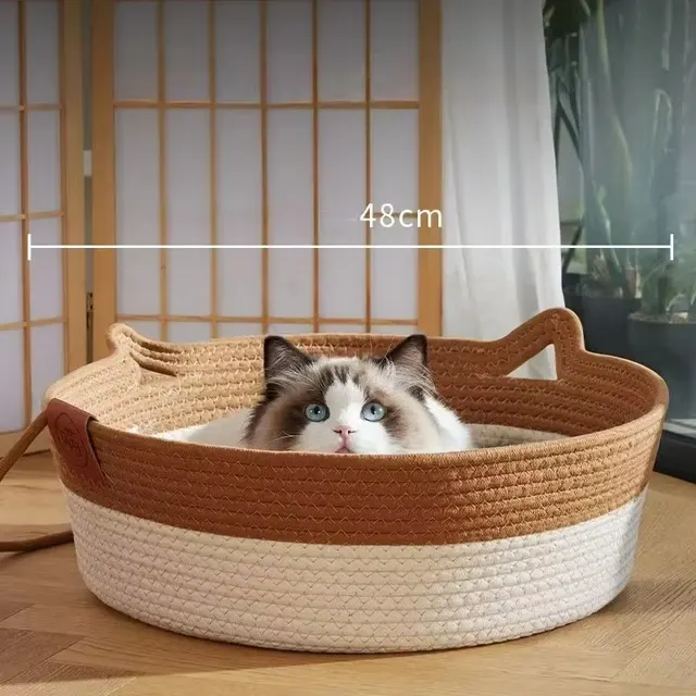 Rattan-Katzenbett 3