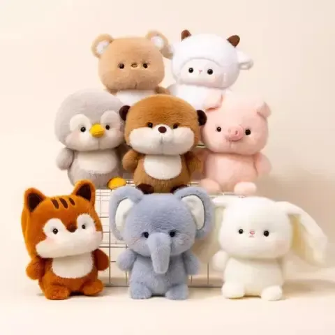 16 cm Capybara-Elefant Plüschbegleiter zum Kuscheln