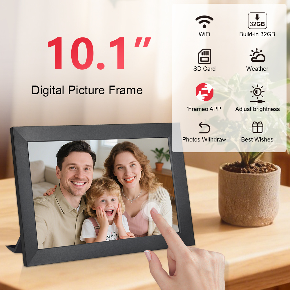 10,1 Zoll WLAN Touch Digitaler Bilderrahmen 2