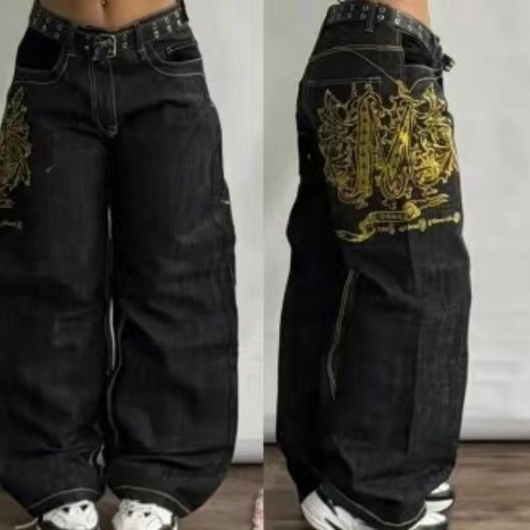 Used-Look-Jeans im Retro-Stil mit Rissen 2