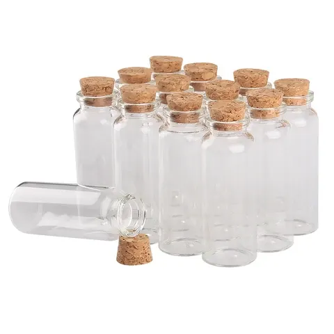 Glasflasche mit Korken