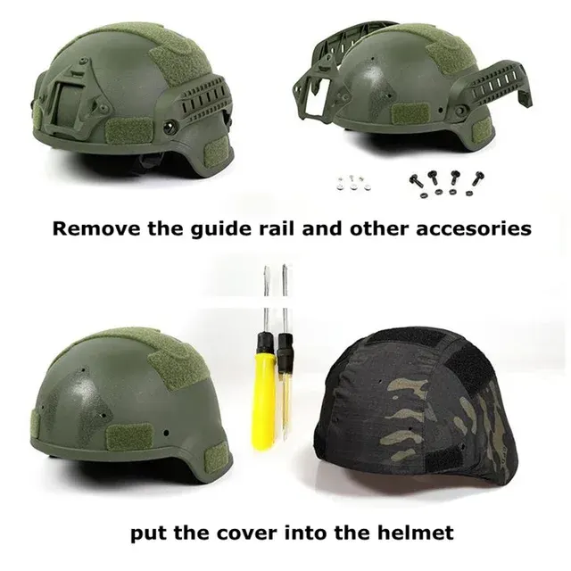 Tarnstoff-Helmüberzug für MICH-Helme 3