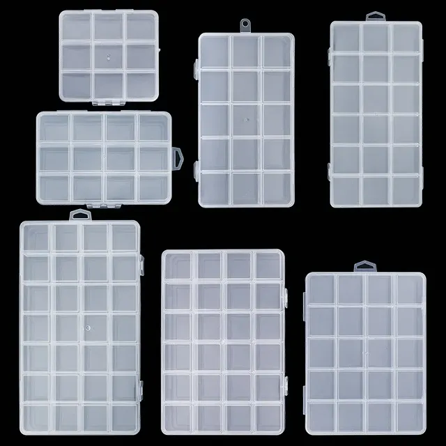 Transparente Schmuckbox mit Ohrring-Organizer 2