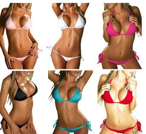 Bikini-Dessous-Set aus Spandex Einheitsgröße 3