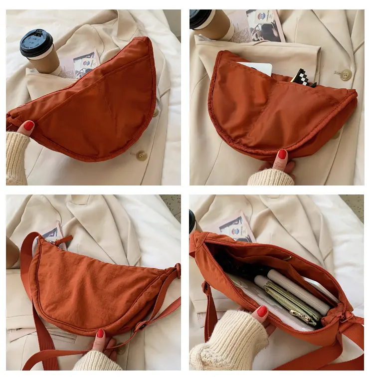 Nylon Umhängetasche Dumpling Crossbody Leicht 4