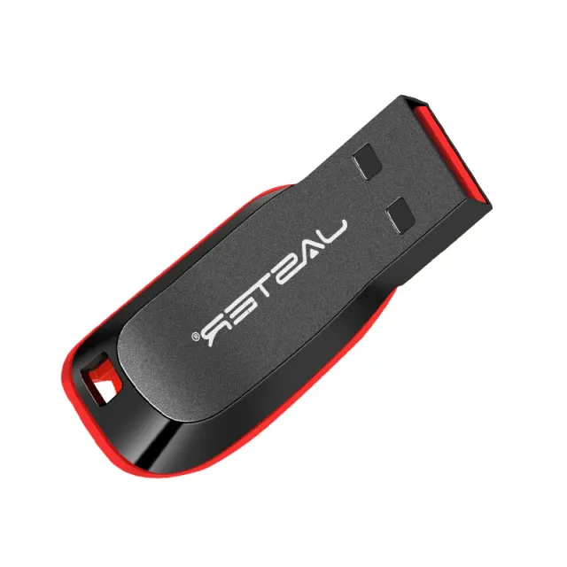 Schlüsselanhänger-USB-Stick aus Kunststoff, Schwarz 3