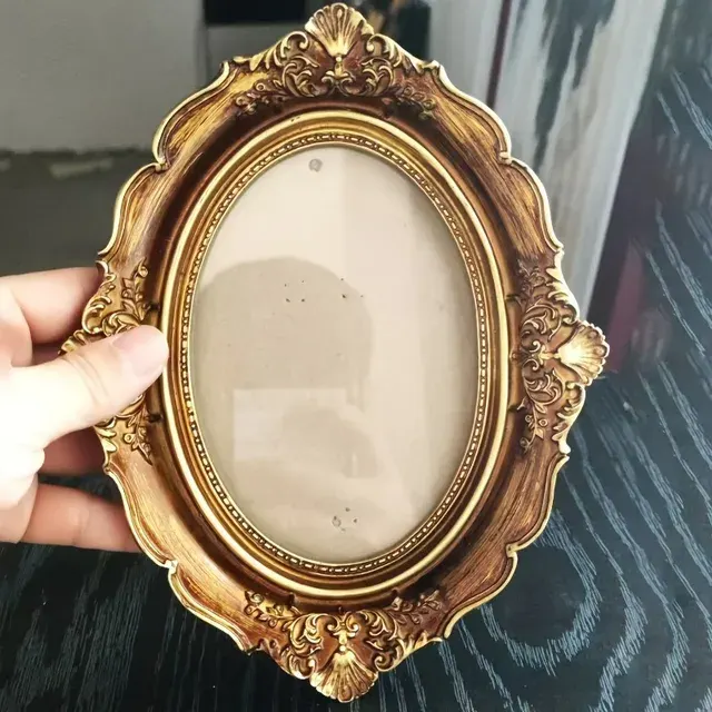 Vintage-Bilderrahmen oval 1