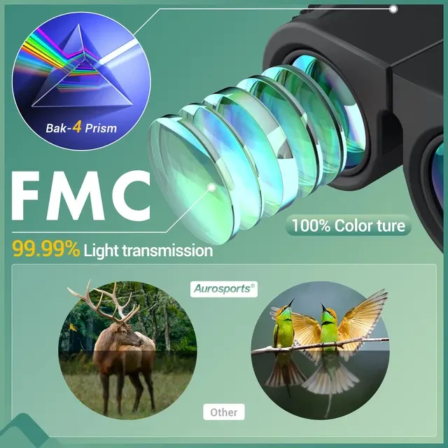 Kompaktes Taschen-Fernglas 10x25 für die Jagd 4