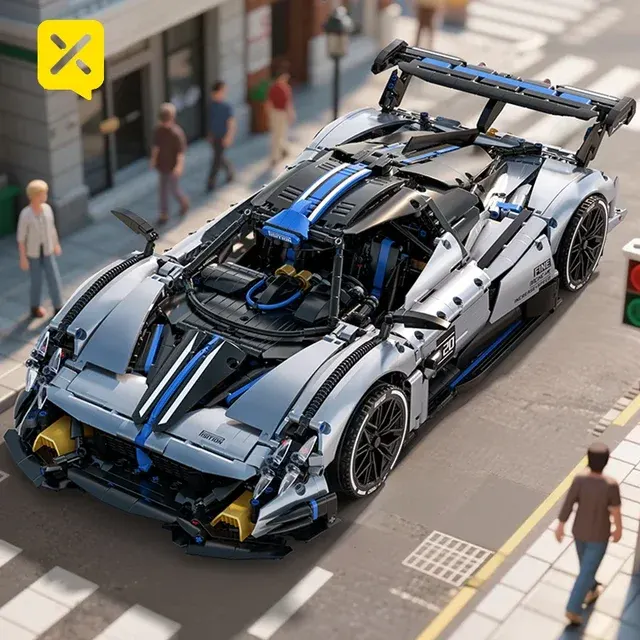 Rennwagen-Bausteine-Set 4