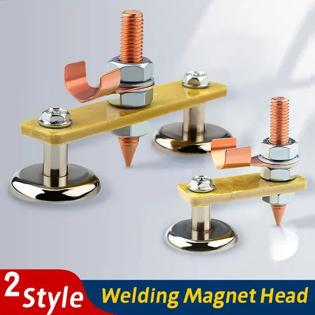 Magnetische Schweißklemme mit Leuchte 1