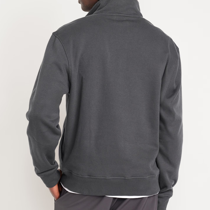 Oversize Fleece Troyer Herren Sweatshirt 2