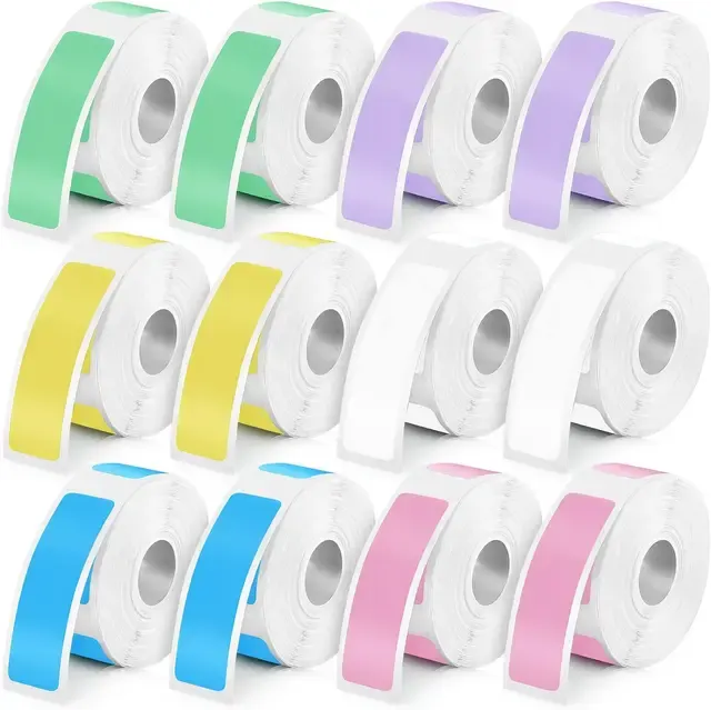 Weißes Thermoetikettenband 12x40mm, 160 Stück 2