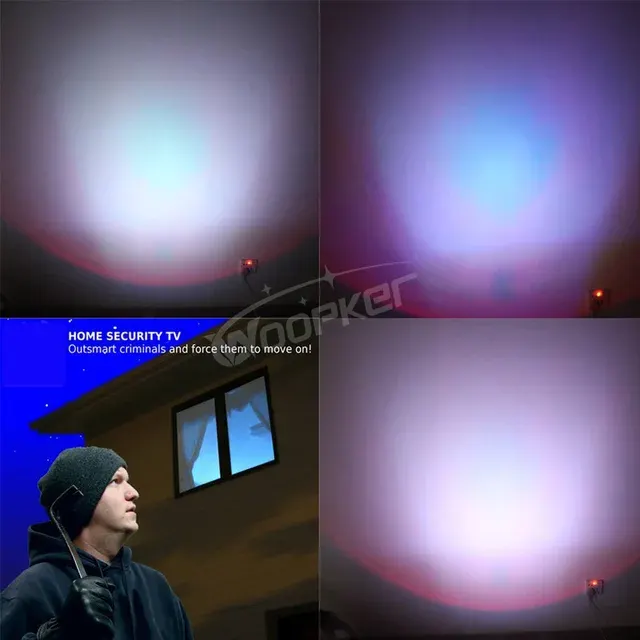 TV-Attrappe mit Licht 2