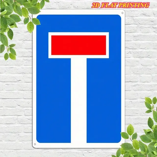 Vintage Metall-Sackgassenschild 3