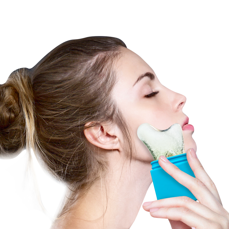 Silikon Gesichts Eiswalze mit Gua Sha 2