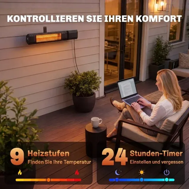 Wandmontierter Infrarotheizstrahler 3