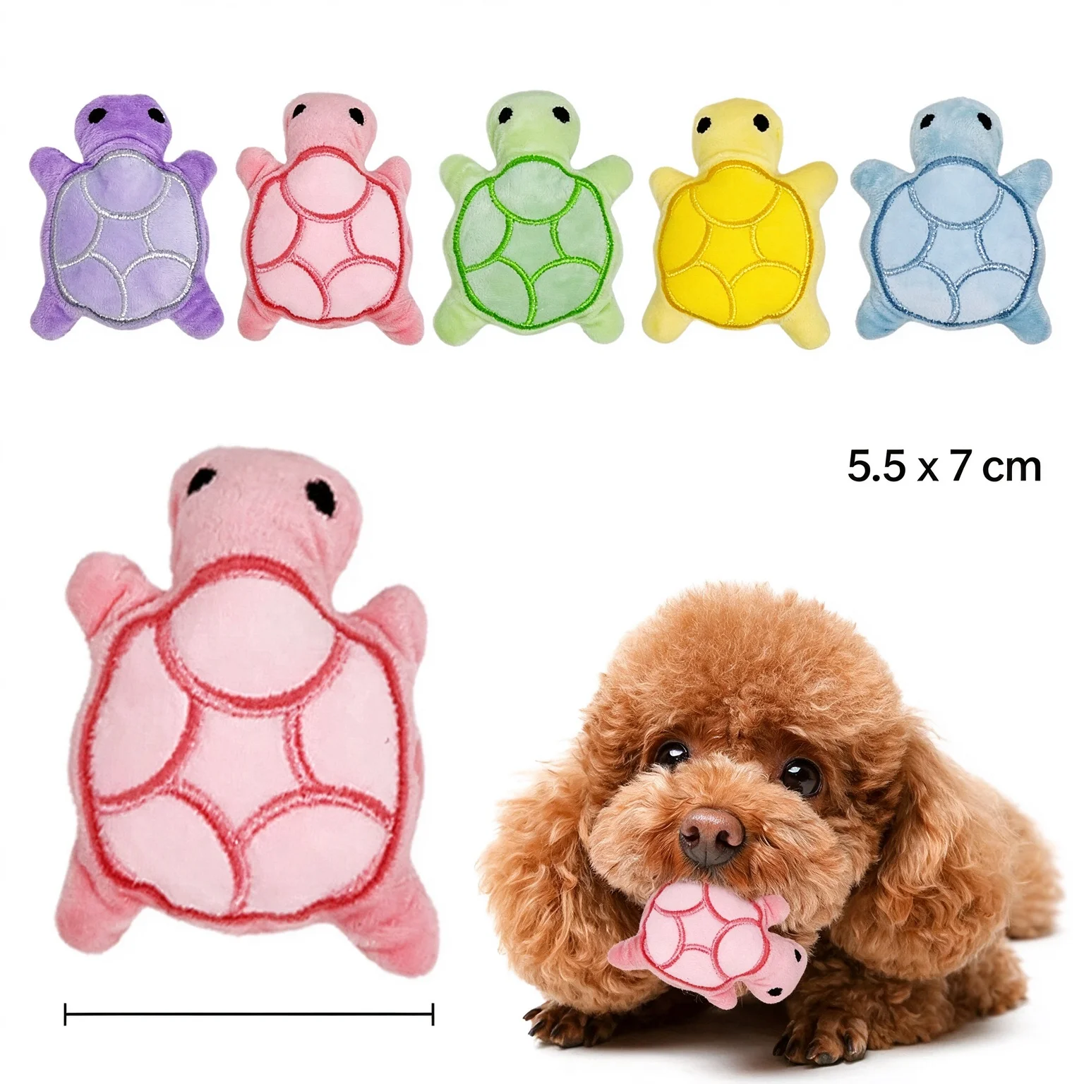 Mini-Quietsch-Schildkröten-Hundespielzeug für Welpen