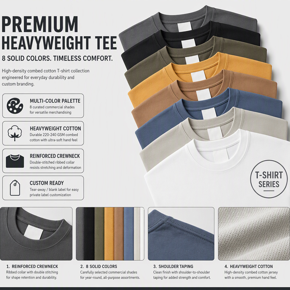 Oversized Herren-T-Shirt 260g Schwergewicht 4