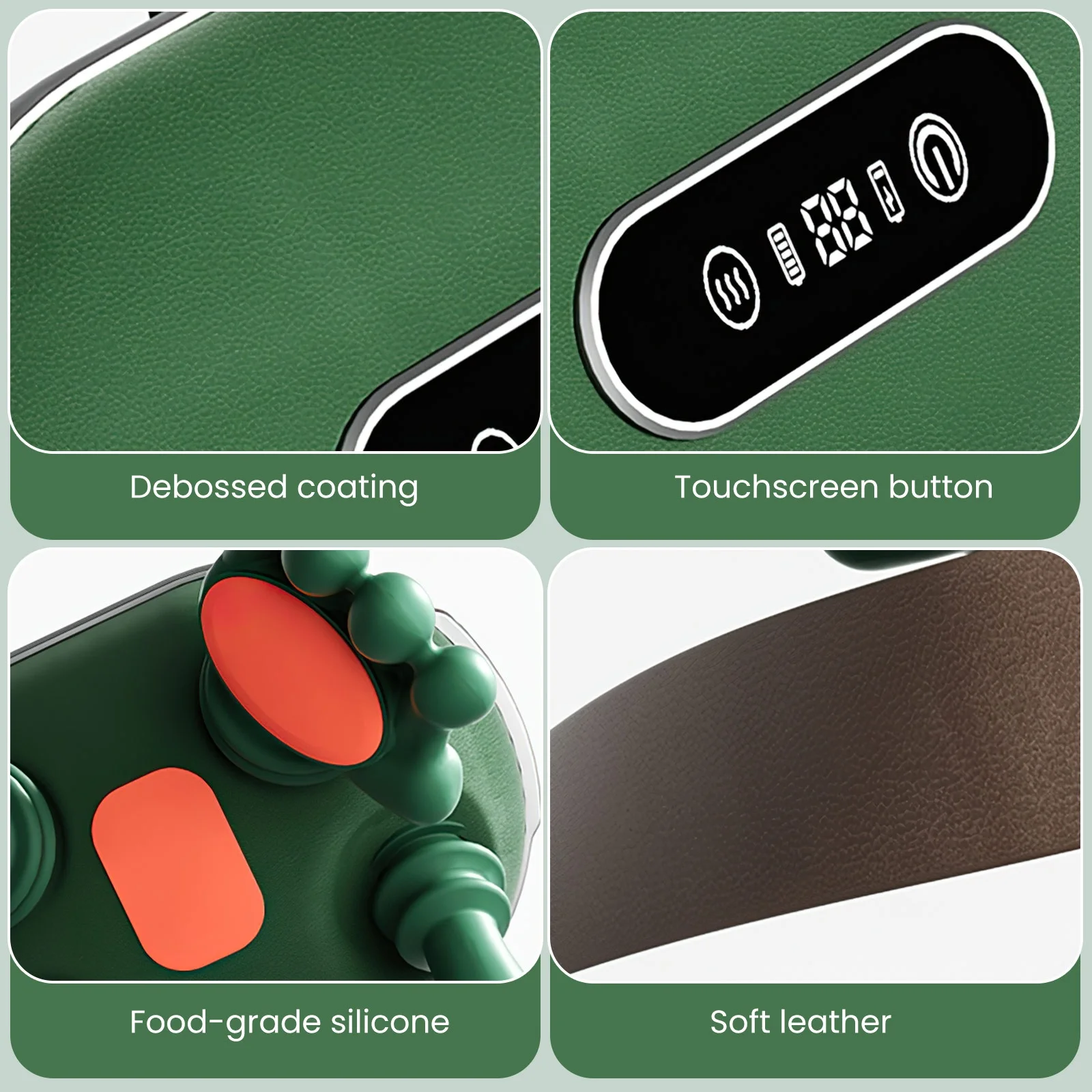 Beheizbares Nacken-Schultermassagegerät mit Touchscreen 4