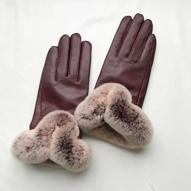 Damen-Lammfell-Handschuhe 4