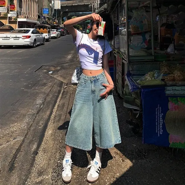 Baggy-Jeansshorts 4