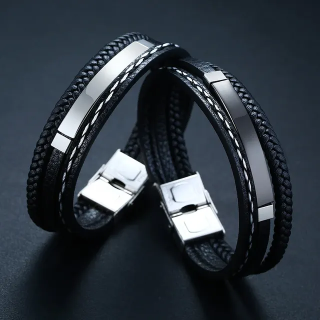 Mehrlagiges Lederarmband 4