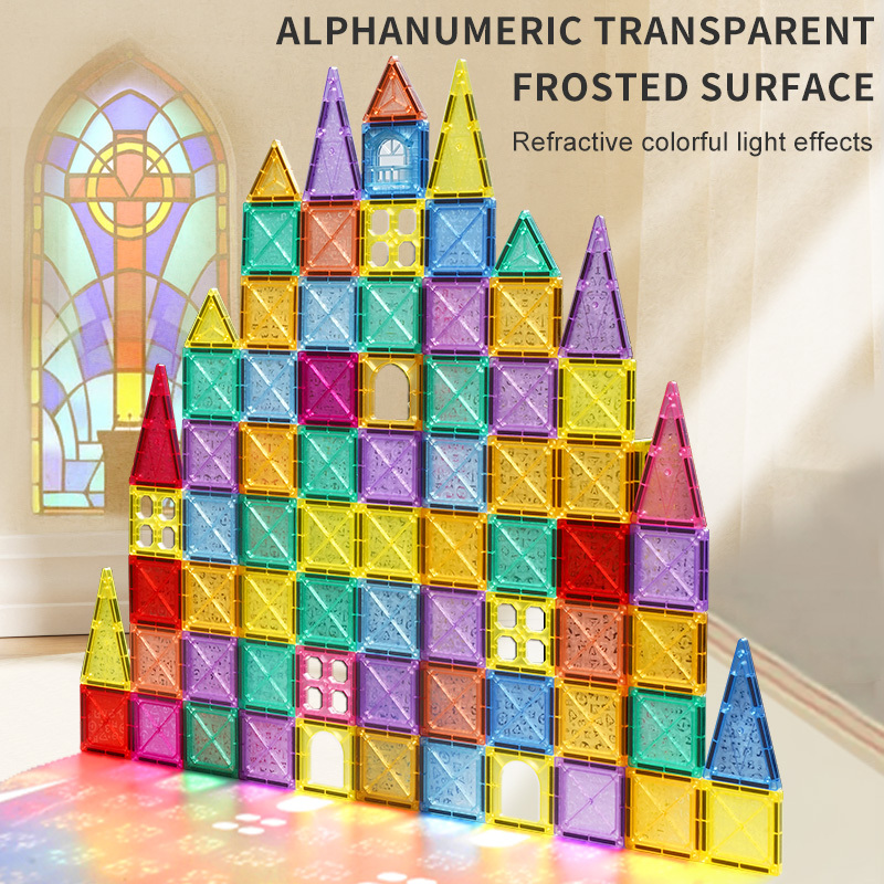 Regenbogen Magnetische Bauklötze für Kinder 2