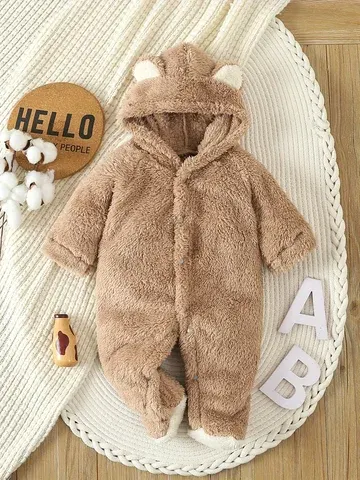 Baby-Overall mit Kapuze