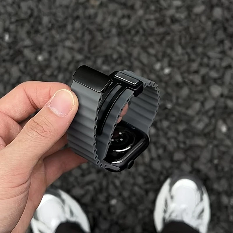 Silikon-Magnetarmband für Apple Watch, Sportarmband 2