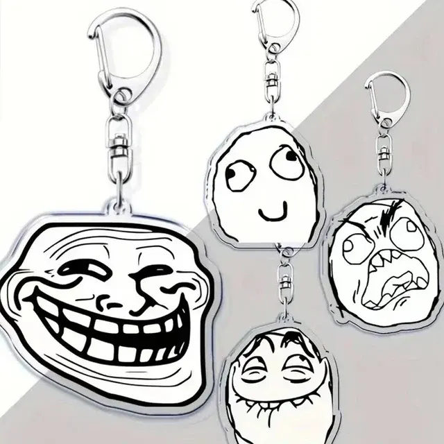 TrollFace Rage-Comic Schlüsselanhänger Geschenk 2