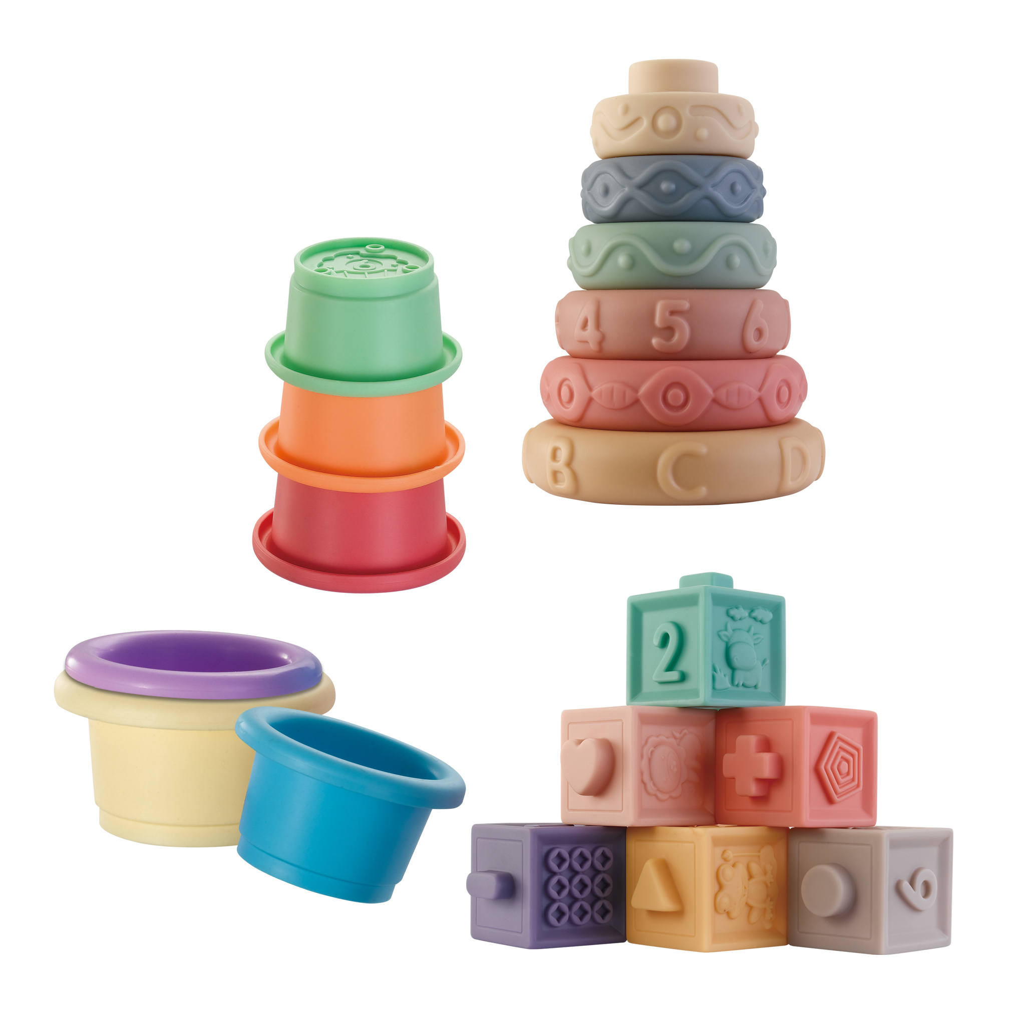 4-in-1 Badespielzeug Set aus Kunststoff 3