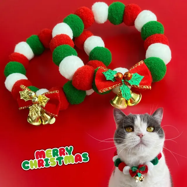 Weihnachts-Haustierhalsband 1
