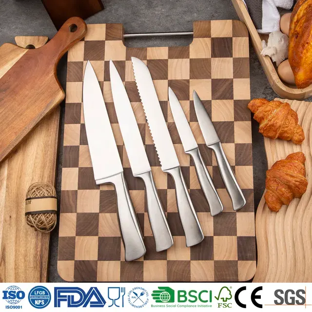 8-teiliges Edelstahl-Messerset mit Ständer 4