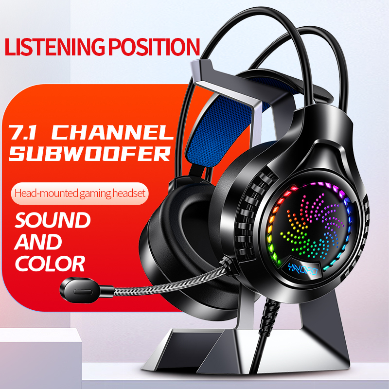 7.1 Kanal USB Gaming-Headset mit Mikrofon 3