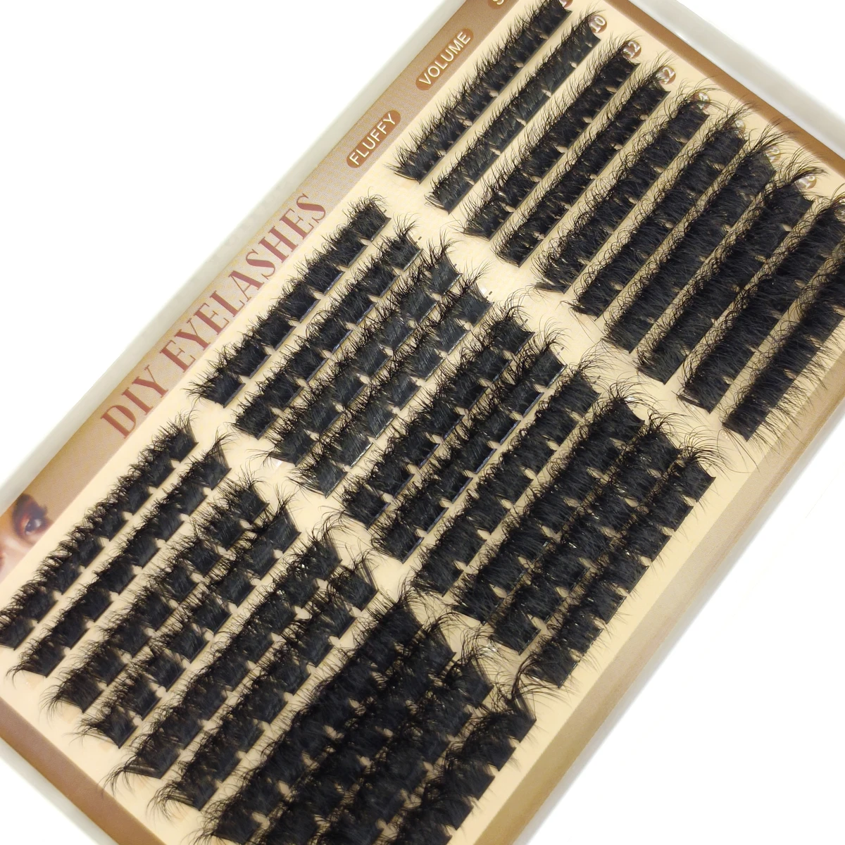Flauschige Wimpernbüschel mit 30 Reihen 3