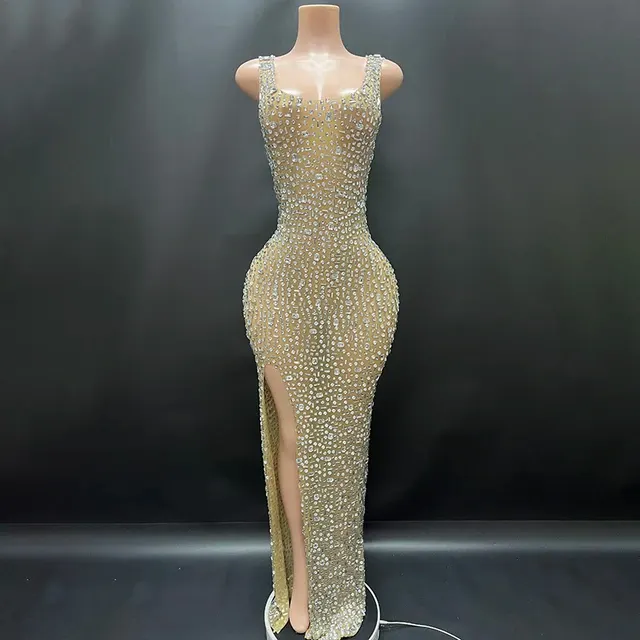 Mesh-Maxikleid 2
