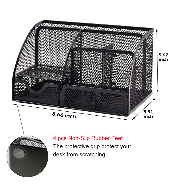 Mesh-Schreibtischorganizer mit 6 Fächern 3