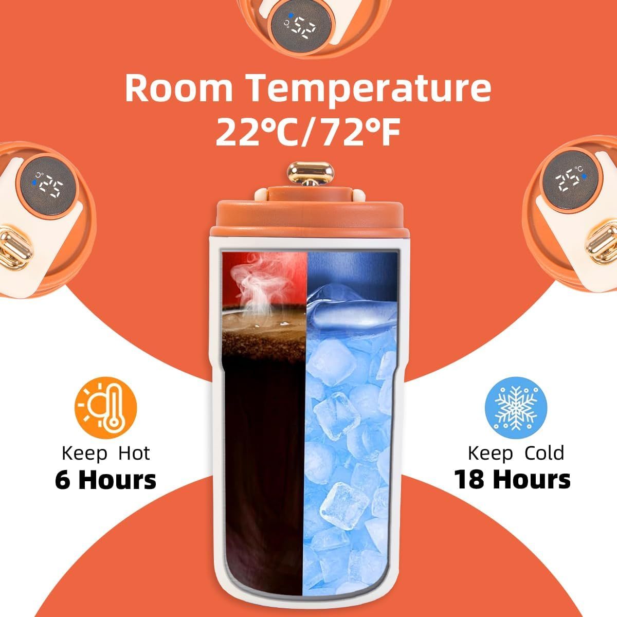 Smart-Thermobecher mit LED-Display 450 ml 4