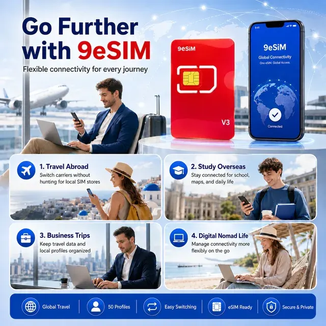 Physische eSIM-Karte für Mobiltelefone 4