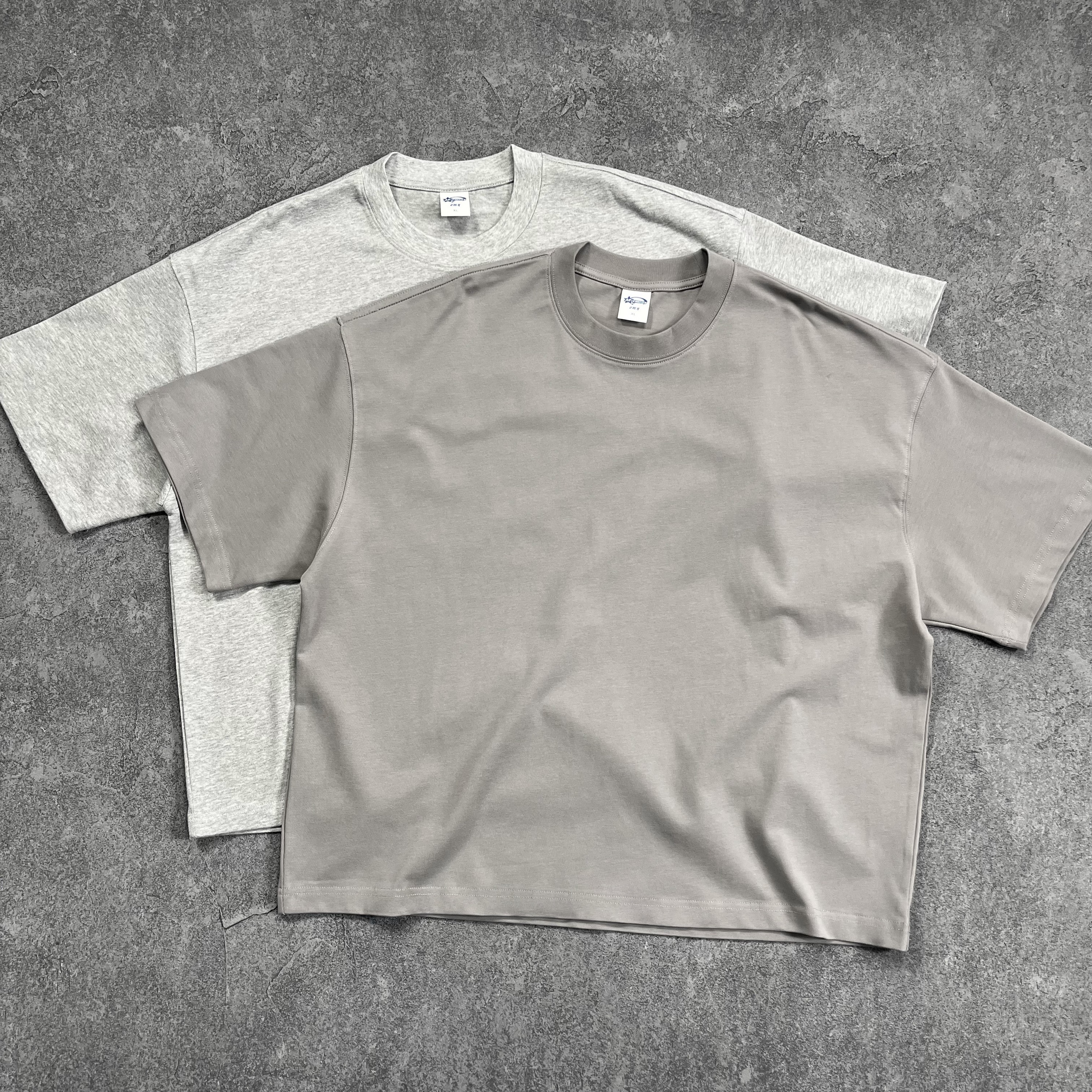 Oversize Boxy Crop T-Shirt aus Schwerem Baumwollstoff 3